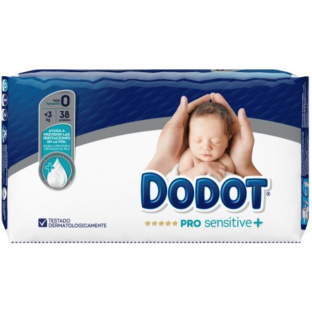 DODOT SENSITIVE RECIEN NACIDO 24 PAÑALES TALLA 0 3 KG.