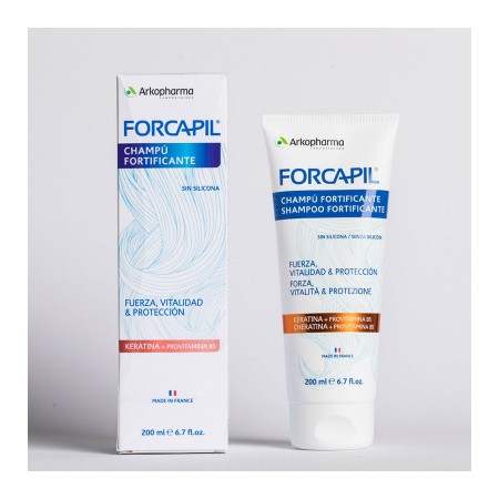 FORCAPIL CHAMPU FORTIFICANTE CON KERATINA 200 ML -BAJA-