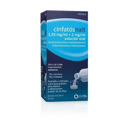 CINFATOS NOCHE 1,33 MG/ML + 2 MG/ML SOLUCION ORAL 1 FRASCO 150 ML