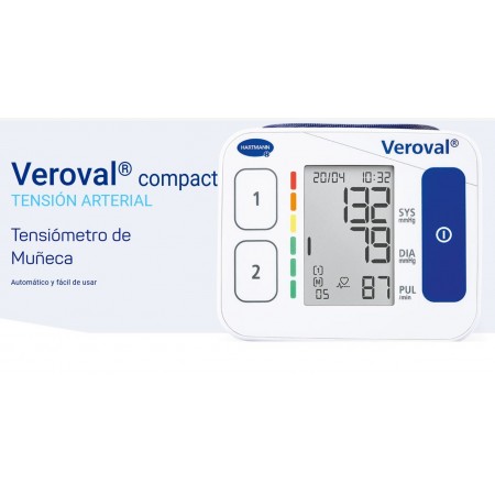 VEROVAL TENSIOMETRO COMPACT DE MUÑECA