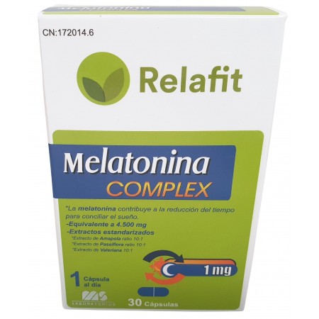 RELAFIT MS MELATONINA COMPLEX 30 CAPSULAS