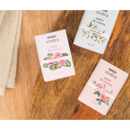 ACOFARMA VIVERA JABON PASTILLA DE MANOS 100 G AROMA FLOR DE LOTO