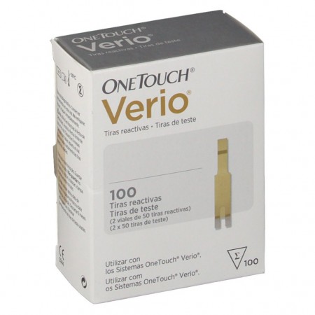 ONETOUCH VERIO 100 TIRAS REACTIVAS PARA GLUCEMIA