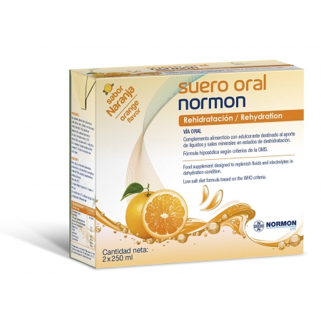 GASTROLIV SUERO ORAL NORMON PACK NARANJA 2 X 250 ML