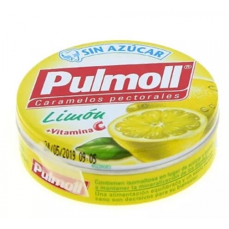 PULMOLL CARAMELOS SABOR LEMON + VITAMIN C 45 GRAMOS