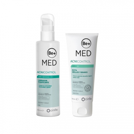 BE+ MED PACK ACNICONTROL LEVE (GEL LIMPIADOR 200 ML + EVITA GRANOS Y BRILLOS 40 ML)