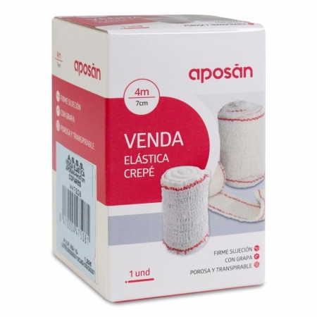 APOSAN VENDA ELASTICA CREPÉ  4 M X 7 CM