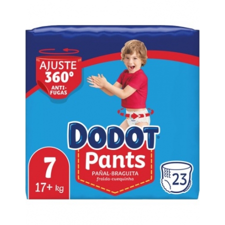 DODOT PANTS TALLA 7 +17 KG 23 UNIDADES