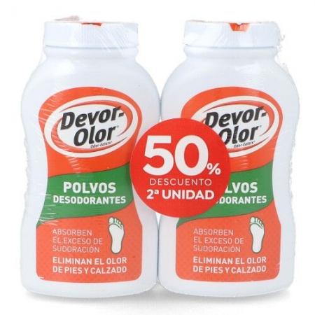 DEVOR OLOR POLVOS DESODORANTES PARA LOS PIES DUPLO 2 X 100 G