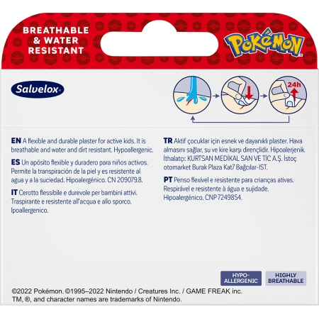 SALVELOX POKEMON 20 APOSITOS SURTIDOS