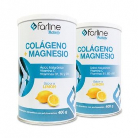 FARLINE DUPLO COLAGENO+MAGNESIO LIMON 2X400 G