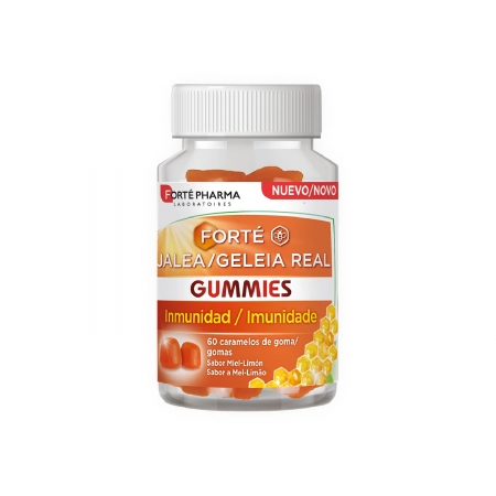 FORTE JALEA REAL GUMMIES 60 CARAMELOS DE GOMA SABOR MIEL LIMON