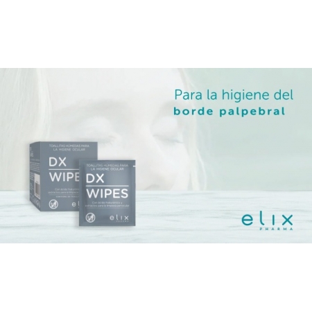 DX WIPES TOALLITAS HUMEDAS PARA HIGIENE OCULAR 20 UNIDADES