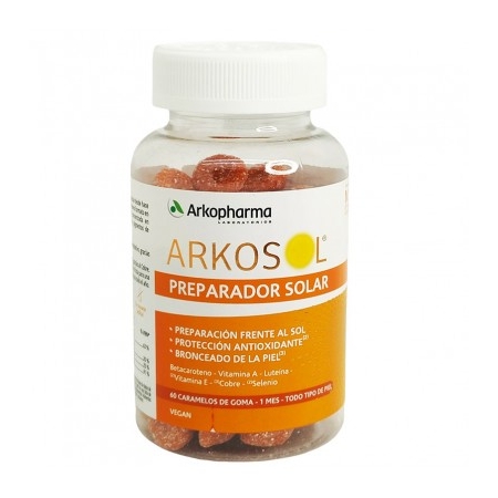 ARKOSOL PREPARADOR SOLAR PACK NECESER 2 X 60 GOMITAS -BAJA-