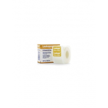 LEUKOPOR ESPARADRAPO HIPOALERGICO PAPEL 2,5 X 9,2 M