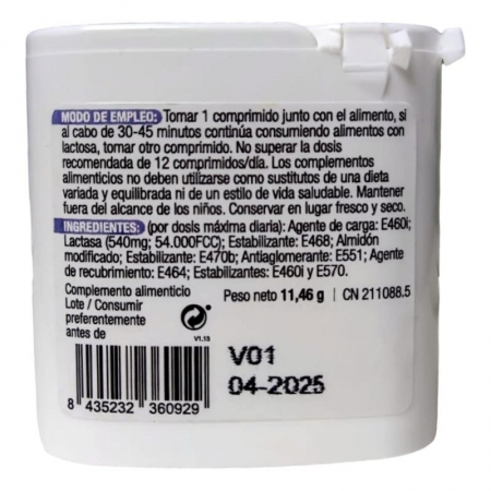 GASTROLIV LACTASA  FORTE GO 15000 UI 30 COMPRIMIDOS