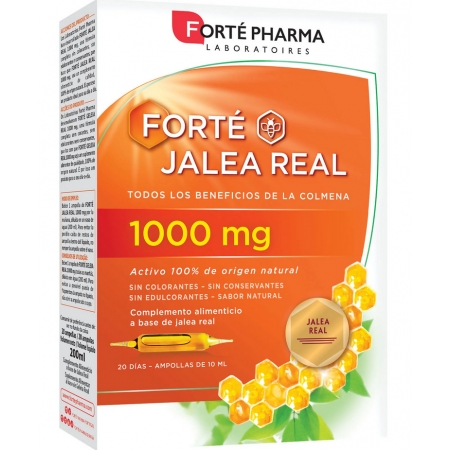 FORTÉ JALEA REAL 1000 MG 20 AMPOLLAS 10 ML
