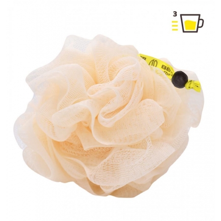 BETER ESPONJA DE BAÑO DE MALLA NYLON RECICLADO COFFEE O´CLOCK 1 UNIDAD