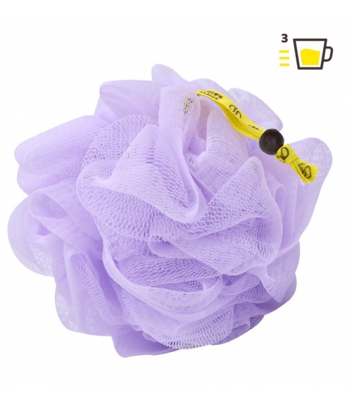 Esponja de baño de nylon color lila
