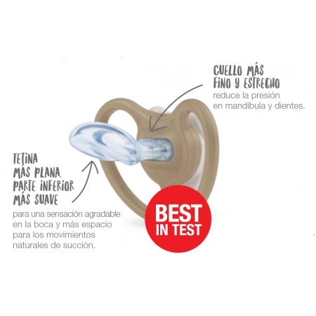 NUK PERFECT MATCH AIR CHUPETE SILICONA 0 - 6 MESES 2 UNIDADES SURTIDO
