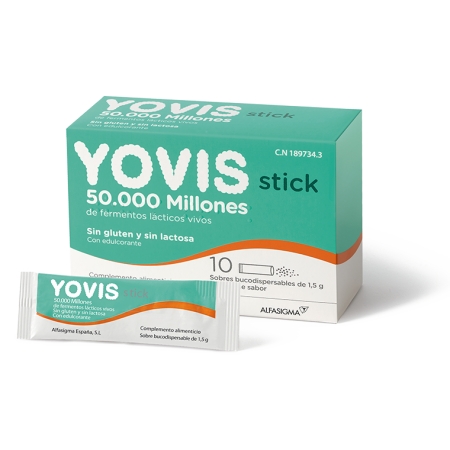 YOVIS 10 STICK BUCODISPERSABLES 1,5 G