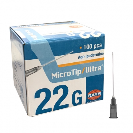 AGUJA 0.70 X 38 MM 22G (GRIS LARGA)