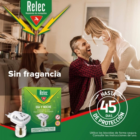 RELEC DIA Y NOCHE ANTIMOSQUITOS DISPOSITIVO ELECTRICO + RECAMBIO LIQUIDO 35 ML