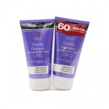 NEUTROGENA DUPLO CREMA DE MANOS VISIBLY RENEW 2 X 75 ML