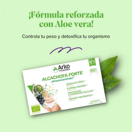 ARKOFLUIDO ALCACHOFA FORTE 20 AMPOLLAS BEBIBLES 15 ML