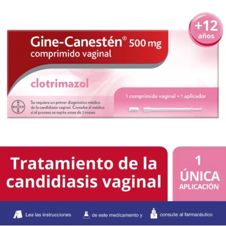 GINE-CANESTEN 500 MG 1 COMPRIMIDO VAGINAL