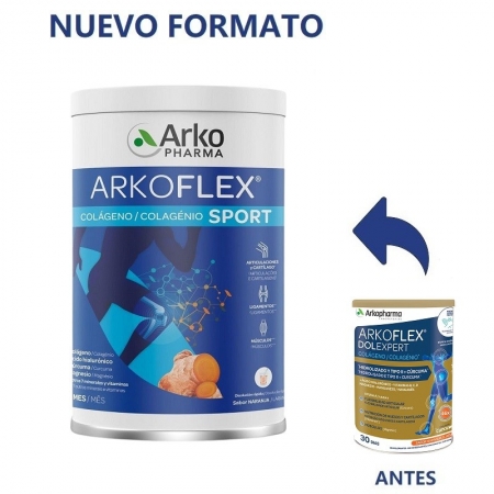 ARKOFLEX DUPLO COLAGENO SPORT SABOR NARANJA 2 X 390 G