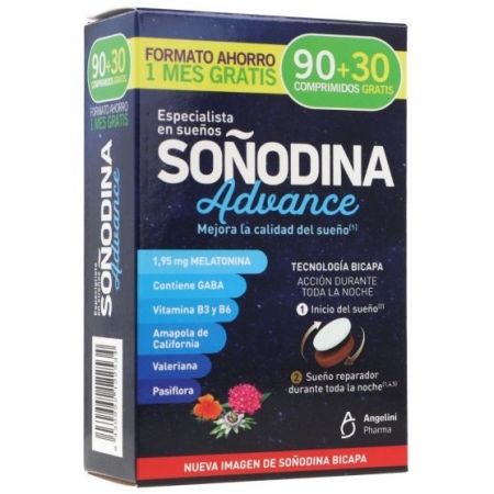 SOÑODINA ADVANCE COMPRIMIDOS PACK AHORRO 90+30