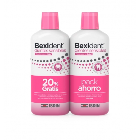 BEXIDENT DIENTES SENSIBLES DUPLO COLUTORIO 500 ML X 2