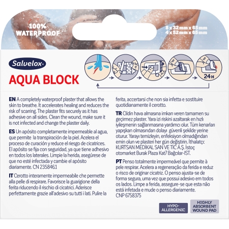 SALVELOX AQUA BLOCK 12 APOSITOS