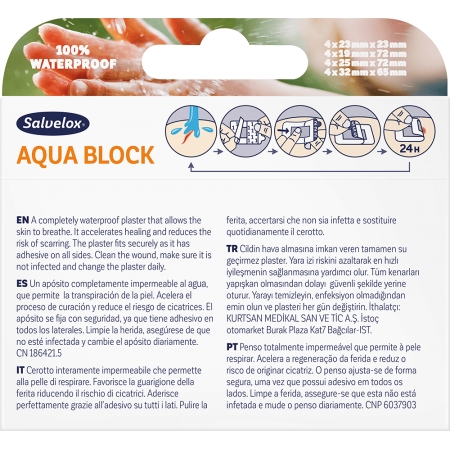 SALVELOX AQUA BLOCK 16 APOSITOS SURTIDOS