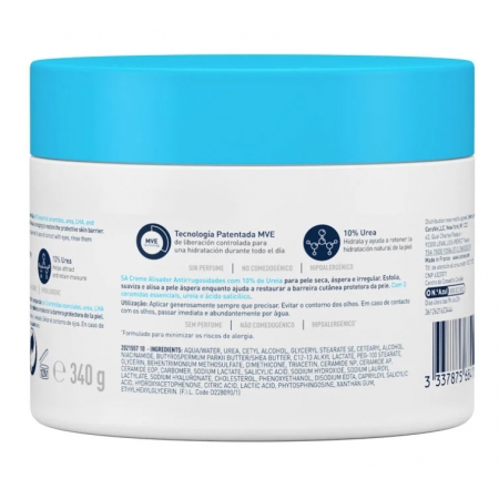 CERAVE CREMA ALISADORA ANTI-RUGOSIDADES TARRO 340 G