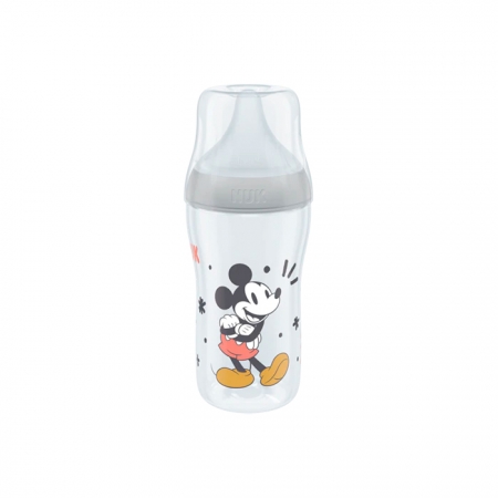 NUK PERFECT MATCH BIBERON PP TETINA DE SILICONA FLUJO M 260 ML WTP MICKEY GRIS