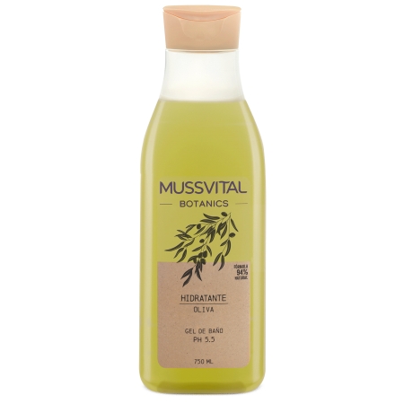 MUSSVITAL ESSENTIALS BOTANICS GEL DE BAÑO OLIVA 750 ML