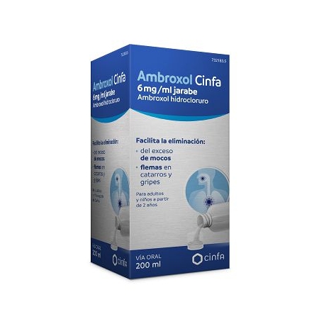 AMBROXOL CINFA 6 MG/ML JARABE 200 ML