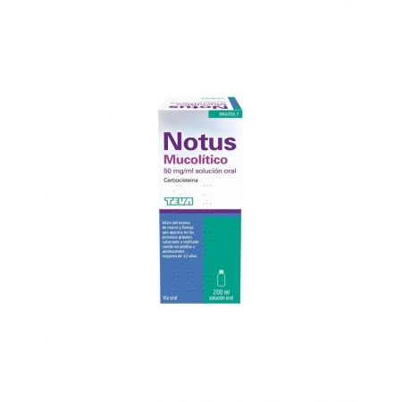 NOTUS MUCOLITICO 50 MG/ML SOLUCION ORAL 1 FRASCO 200 ML