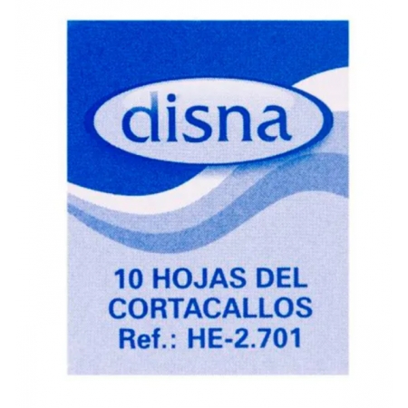 DISNA CUCHILLAS CORTACALLOS 10 HOJAS