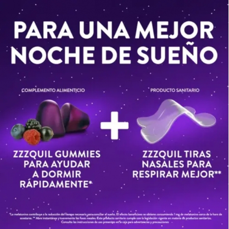 ZZZQUIL SUEÑO 10 TIRAS NASALES