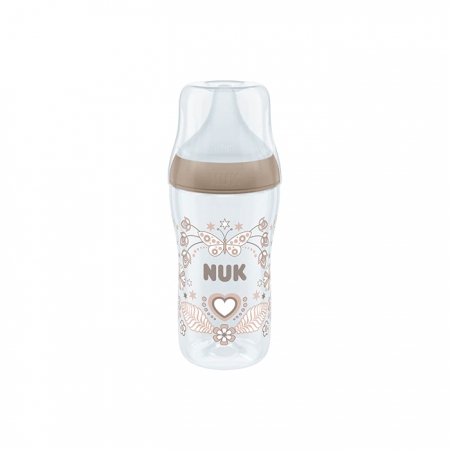 NUK PERFECT MATCH BIBERON PP TETINA DE SILICONA FLUJO M 260 ML ARCOIRIS