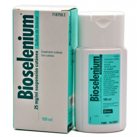 BIOSELENIUM 25 MG/ML SUSPENSION TOPICA 100 ML