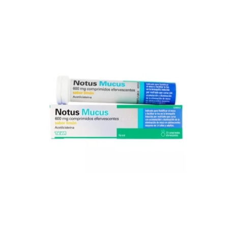 NOTUS MUCUS 600 MG 10 COMPRIMIDOS EFERVESCENTES (SABOR LIMON)