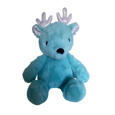 PELUCHO TÉRMICO BABY ALCE AZUL CON SEMILLAS