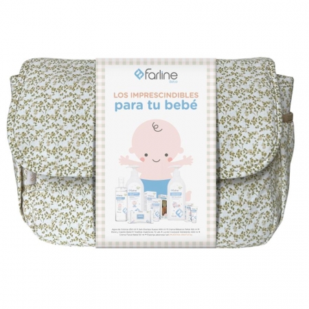 FARLINE MALETA BEBE FLOR VERDE