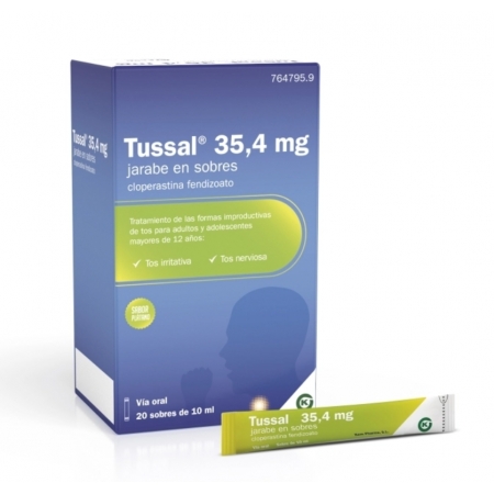 TUSSAL 35,4 MG 20 STICKS 10 ML