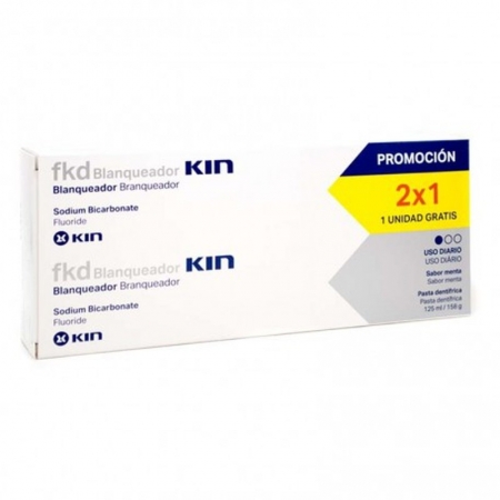 WHITEKIN DENTIFRICO BLANQUEADOR 2 X 1 PACK 2 TUBOS 125 ML SABOR MENTA