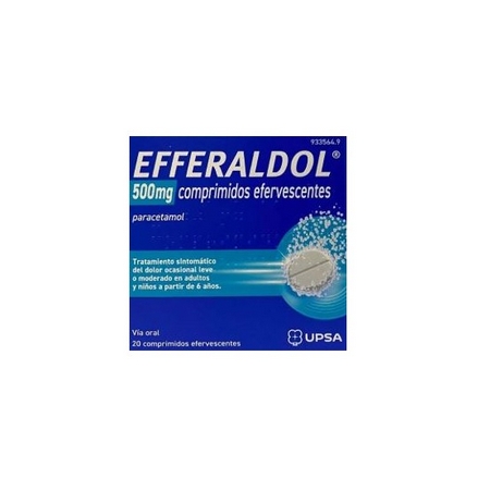 EFFERALDOL 500 MG 20 COMPRIMIDOS EFERVESCENTES